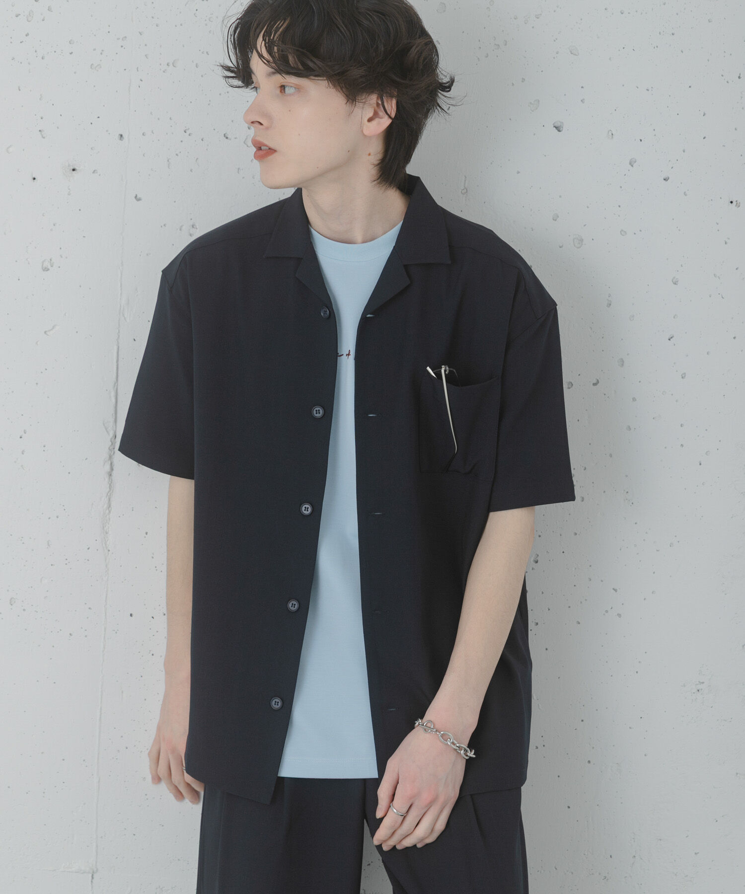 SENSE OF PLACE by URBAN RESEARCH「『速乾』ドライタッチオープンカラールーズショートスリーブシャツ」|シャツ・ブラウス|