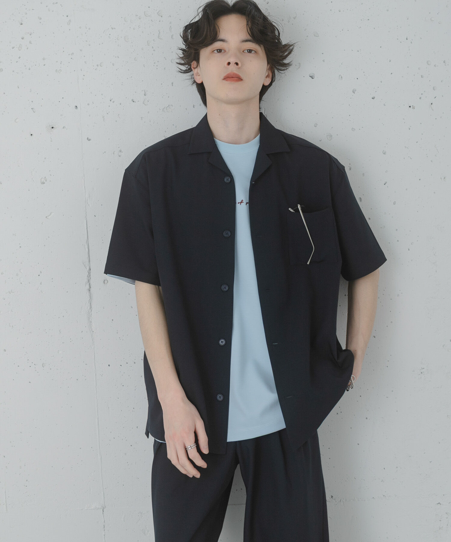 SENSE OF PLACE by URBAN RESEARCH「『速乾』ドライタッチオープンカラールーズショートスリーブシャツ」|シャツ・ブラウス|