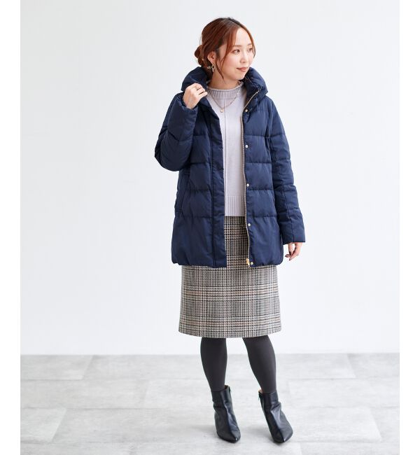 le.coeur blanc「チェックトラペーズスカート」|スカート|