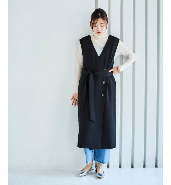 le.coeur blanc「Vカラー2WAYジレジャンスカ」|ジャンパースカート|