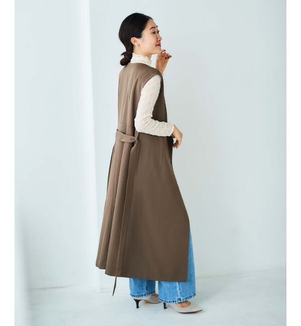 le.coeur blanc「Vカラー2WAYジレジャンスカ」|ジャンパースカート|