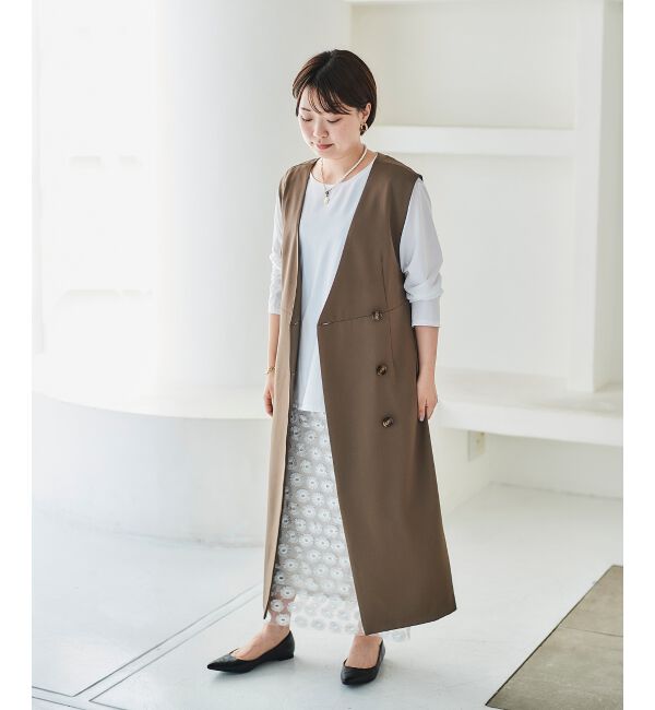 le.coeur blanc「Vカラー2WAYジレジャンスカ」|ジャンパースカート|