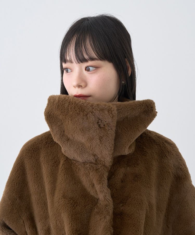 earth music&ecology「ファーショートブルゾン」|ブルゾン・スタジャン|