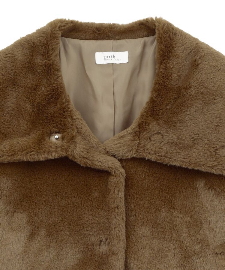 earth music&ecology「ファーショートブルゾン」|ブルゾン・スタジャン|