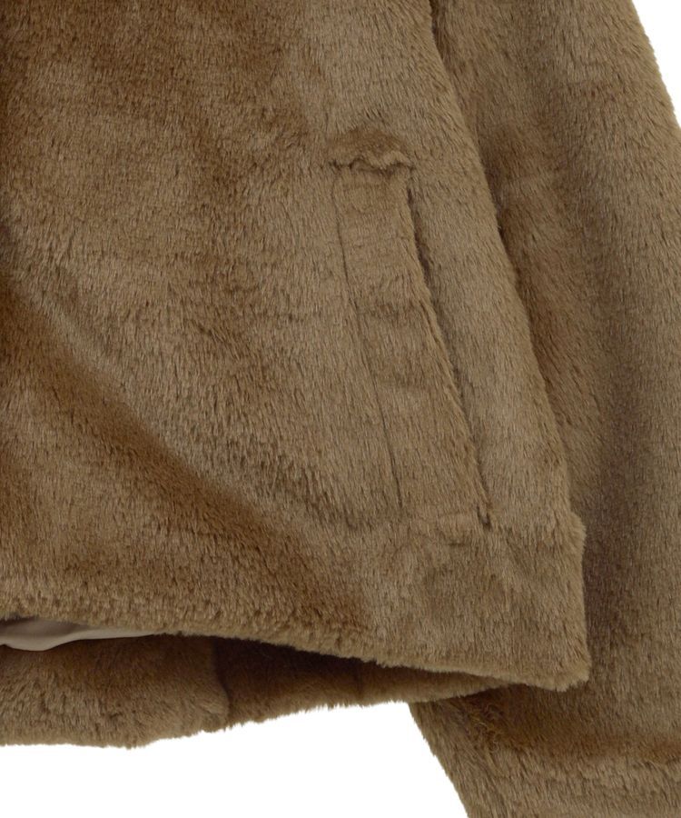 earth music&ecology「ファーショートブルゾン」|ブルゾン・スタジャン|