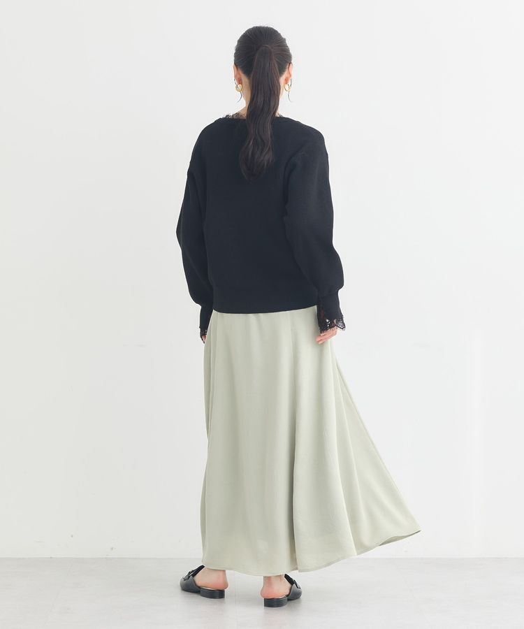 earth music&ecology「レーストリムカーディガン」|カーディガン|