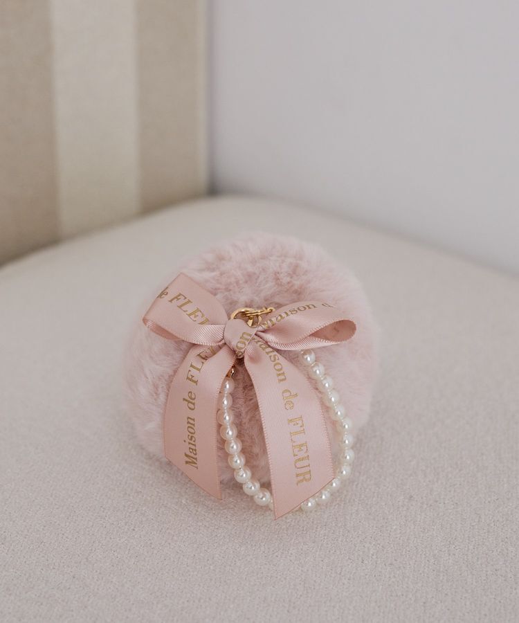 Maison de FLEUR「パールチェーンファーチャーム」|その他|ピンク