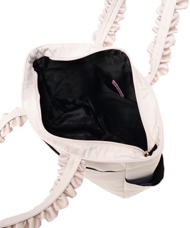 Maison de FLEUR「撥水加工フリルハンドルトートバッグ」|トートバッグ|