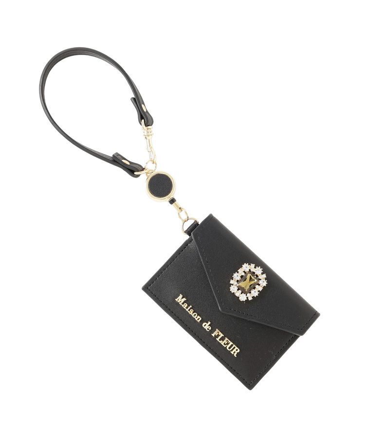 Maison de FLEUR「リール付きビジューカードポケットパスケース」|その他|