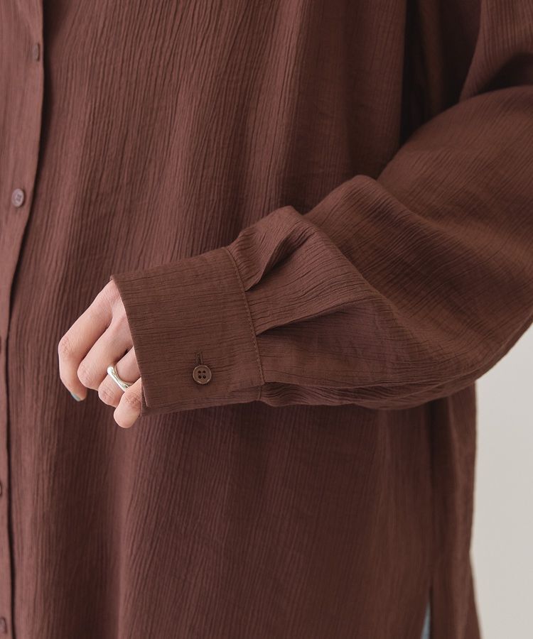 AMERICAN HOLIC「楊柳バンドカラーシャツ」|シャツ・ブラウス|