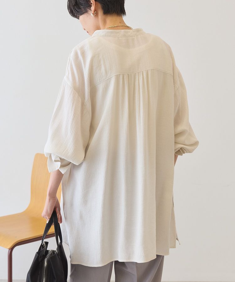 AMERICAN HOLIC「楊柳バンドカラーシャツ」|シャツ・ブラウス|