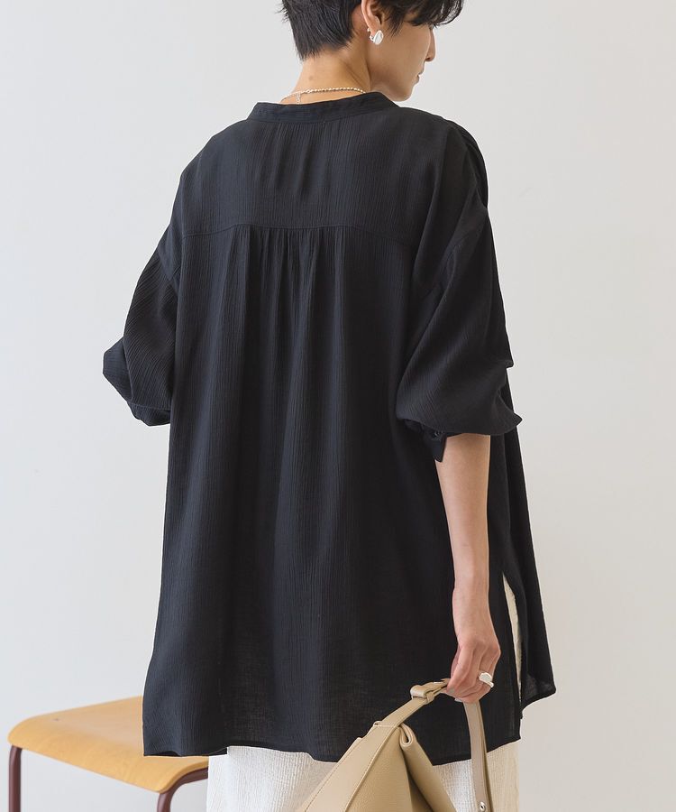 AMERICAN HOLIC「楊柳バンドカラーシャツ」|シャツ・ブラウス|