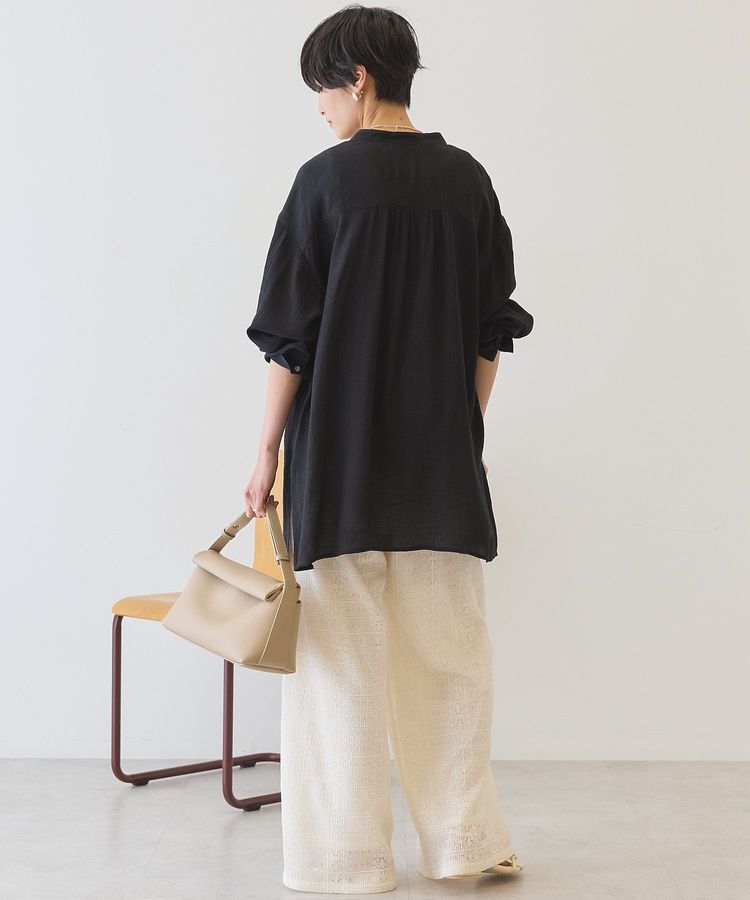 AMERICAN HOLIC「楊柳バンドカラーシャツ」|シャツ・ブラウス|