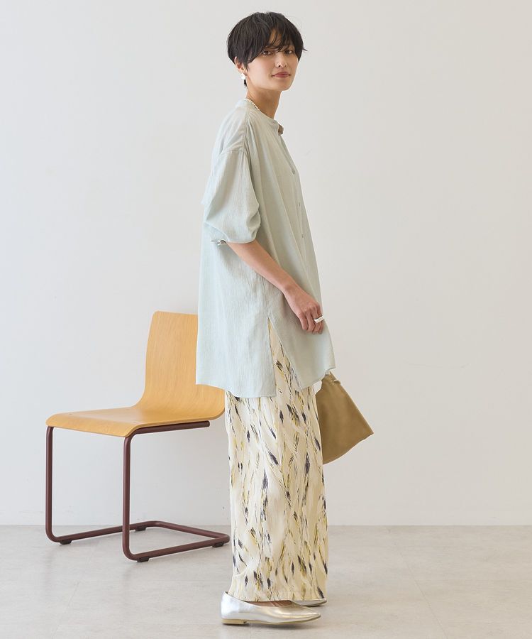 AMERICAN HOLIC「楊柳バンドカラーシャツ」|シャツ・ブラウス|