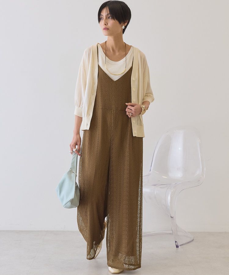 AMERICAN HOLIC「レースキャミサロペット」|オールインワン|Mocha