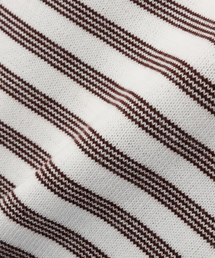 AMERICAN HOLIC「ボーダーハーフスリーブニットプルオーバー」|ニット・セーター|