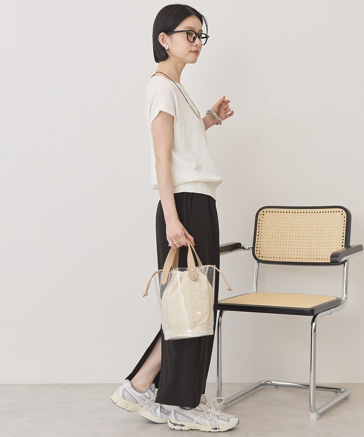 AMERICAN HOLIC「【接触冷感・UVカット】フレンチスリーブニットプルオーバー」|ニット・セーター|