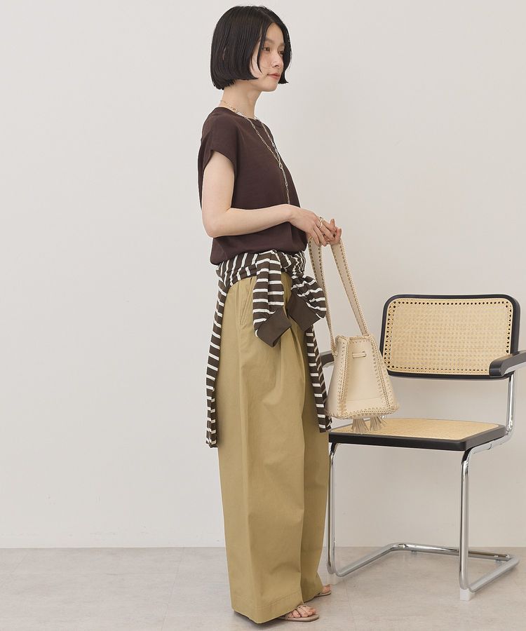 AMERICAN HOLIC「【接触冷感・UVカット】フレンチスリーブニットプルオーバー」|ニット・セーター|