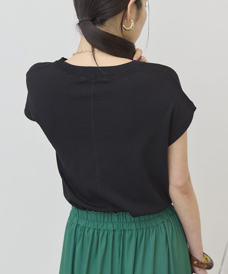 AMERICAN HOLIC「【接触冷感・UVカット】フレンチスリーブニットプルオーバー」|ニット・セーター|