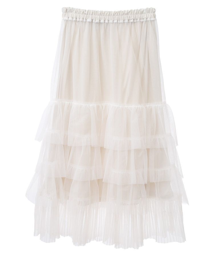 Green Parks「2wayチュールティアードフリルスカート(ペチ付き)」|スカート|