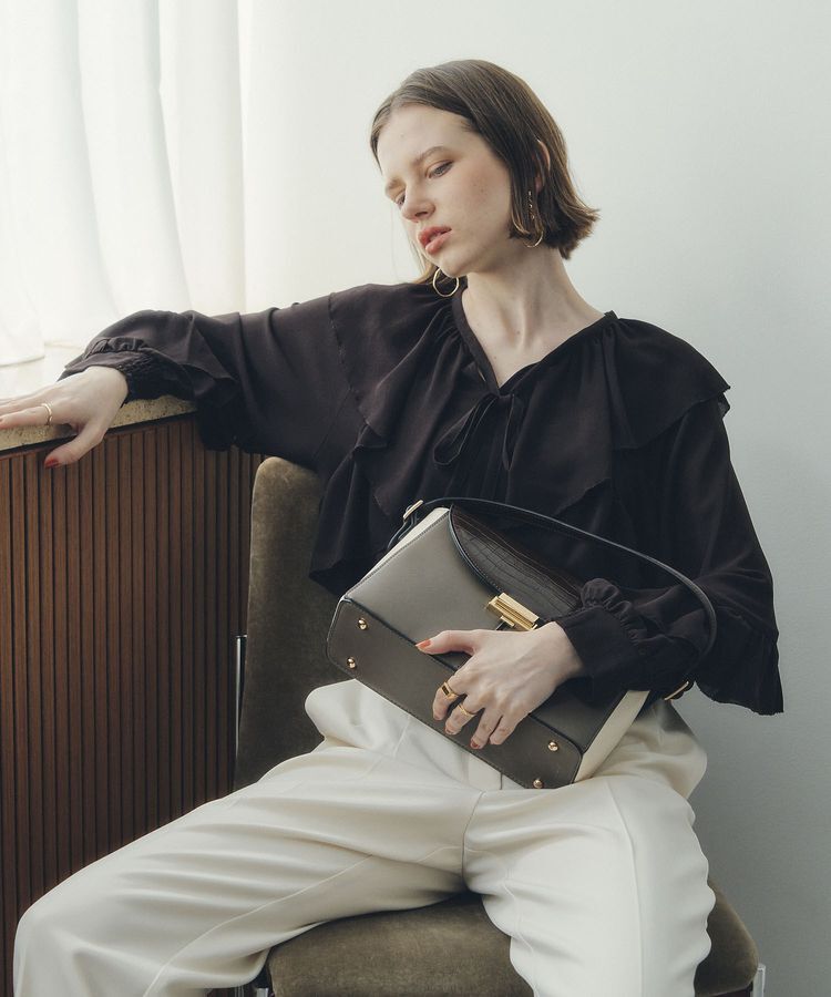 YECCA VECCA「配色メタルポイントバッグ」|ハンドバッグ|