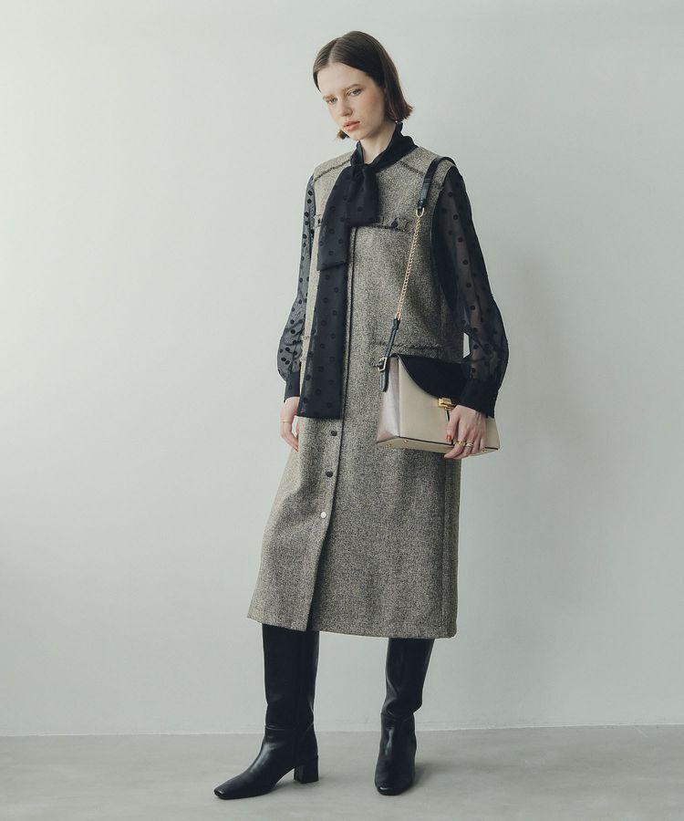 YECCA VECCA「配色メタルポイントバッグ」|ハンドバッグ|