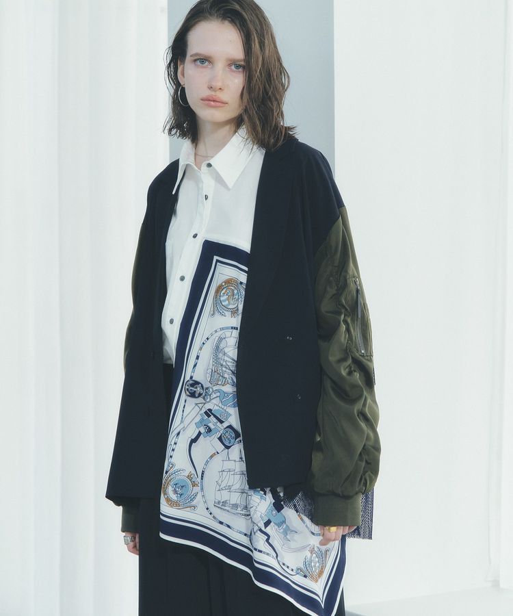 Editt by YECCA VECCA「異素材MIXテーラードジャケット」|テーラードジャケット|