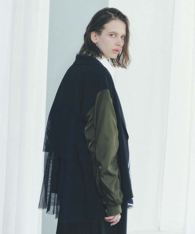 Editt by YECCA VECCA「異素材MIXテーラードジャケット」|テーラードジャケット|