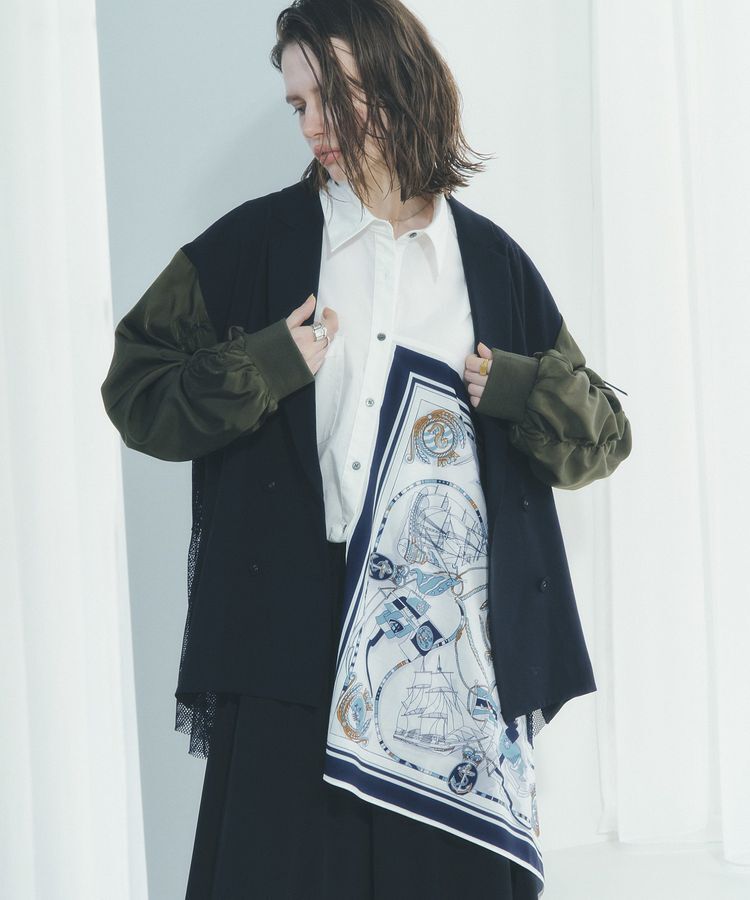 Editt by YECCA VECCA「異素材MIXテーラードジャケット」|テーラードジャケット|