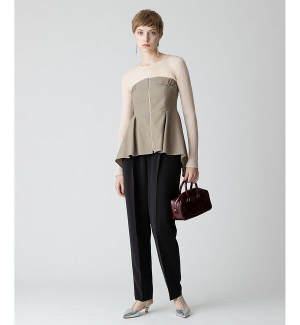 allureville「ソフトシアーリブプルオーバー」|ニット・セーター|