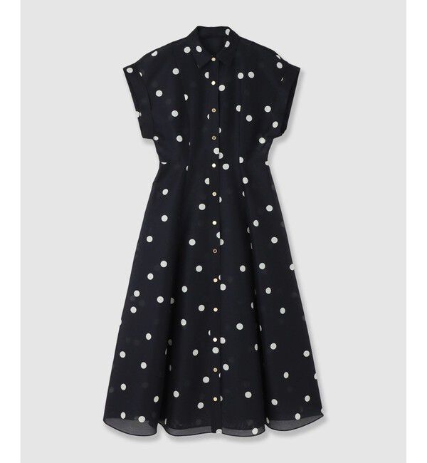 LOULOU WILLOUGHBY「【LOULOU WILLOUGHBY】オーガンドットワンピース」|ワンピース|