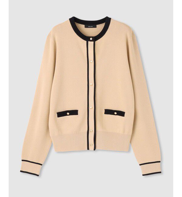 allureville「◇ハイショクポケットクルーカーディガン」|カーディガン|ベージュ系