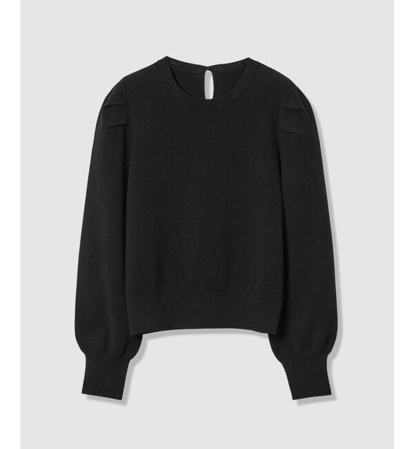 LOULOU WILLOUGHBY「【LOULOU WILLOUGHBY】フラワー衿付プルオーバー」|ニット・セーター|