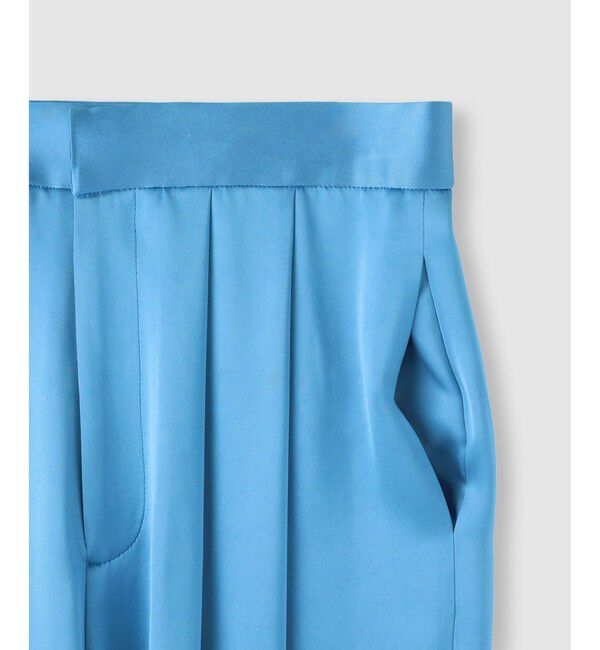 LOULOU WILLOUGHBY「【LOULOU WILLOUGHBY】サテンタックパンツ」|チノ|