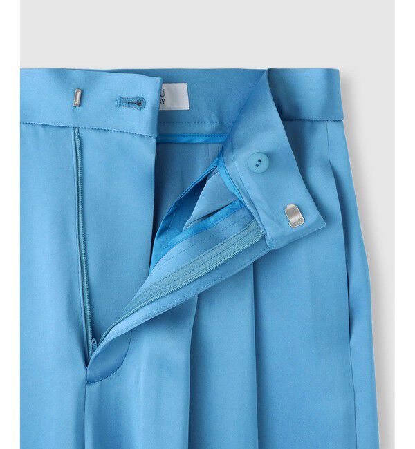 LOULOU WILLOUGHBY「【LOULOU WILLOUGHBY】サテンタックパンツ」|チノ|