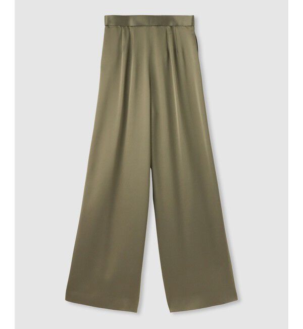 LOULOU WILLOUGHBY「【LOULOU WILLOUGHBY】サテンタックパンツ」|チノ|