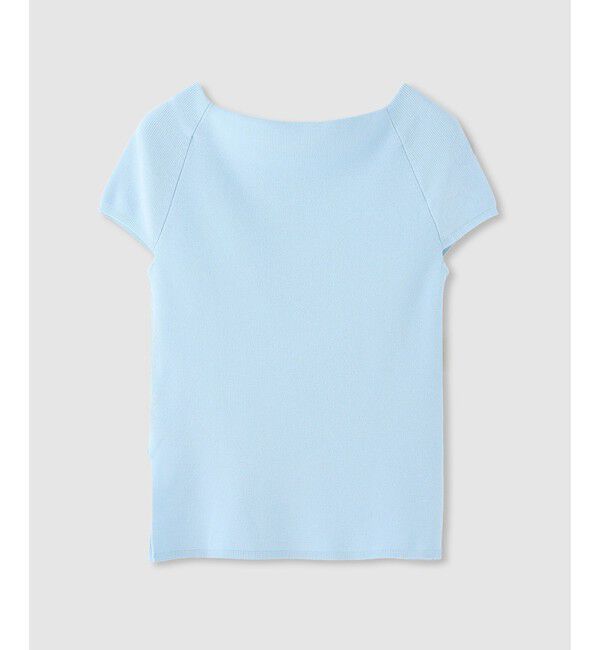 allureville「2WAY ネックショートスリーブプルオーバー」|ニット・セーター|