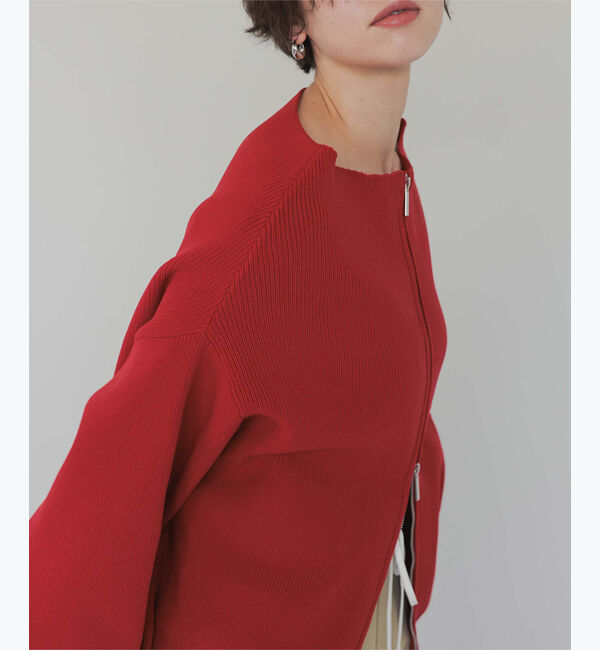 titivate「ダブルファスナーオーバーサイズニットプルオーバー」|ニット・セーター|