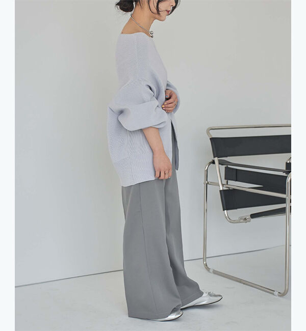 titivate「ダブルファスナーオーバーサイズニットプルオーバー」|ニット・セーター|