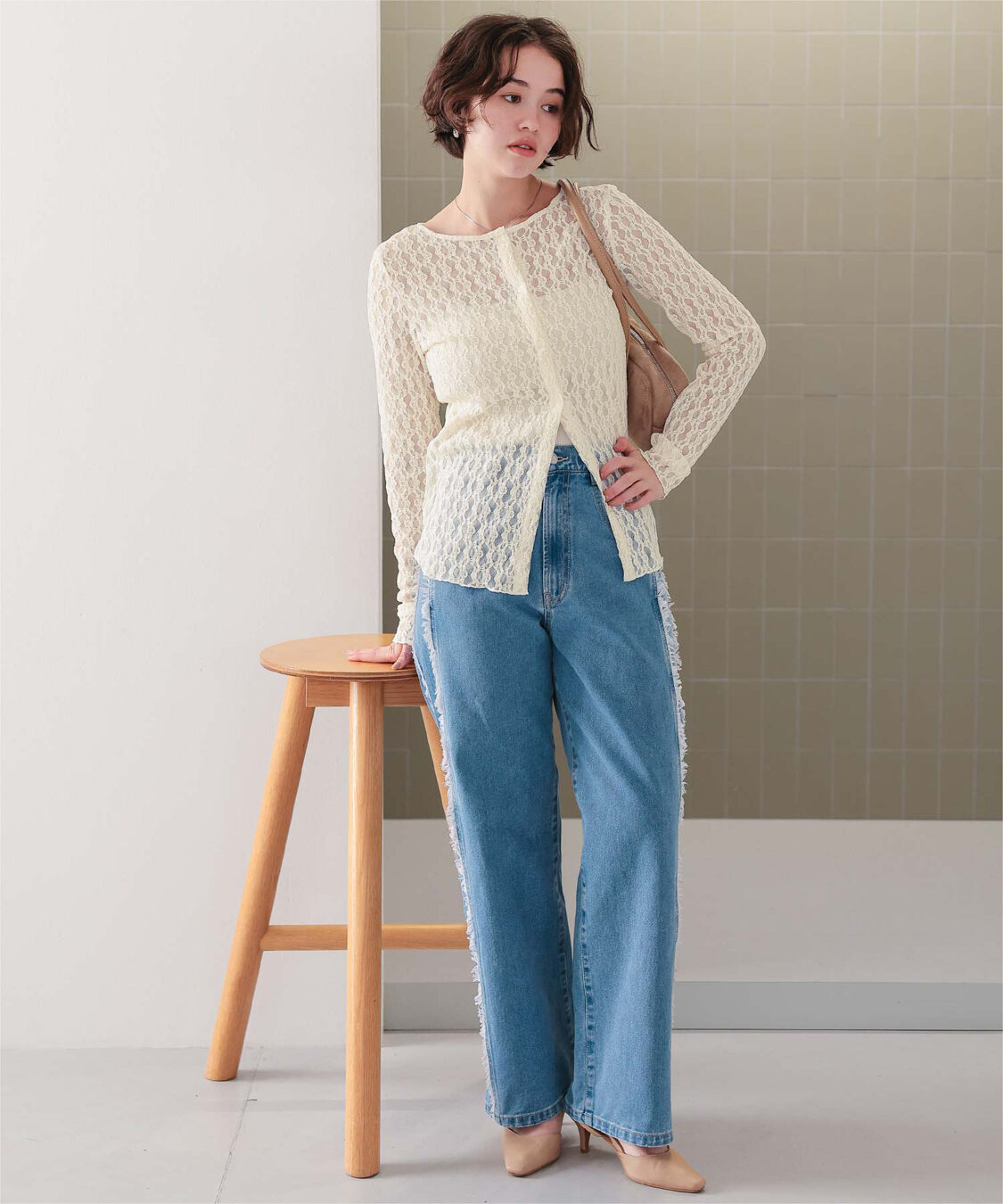 titivate「前後2wayアソートカットカーディガン」|カーディガン|