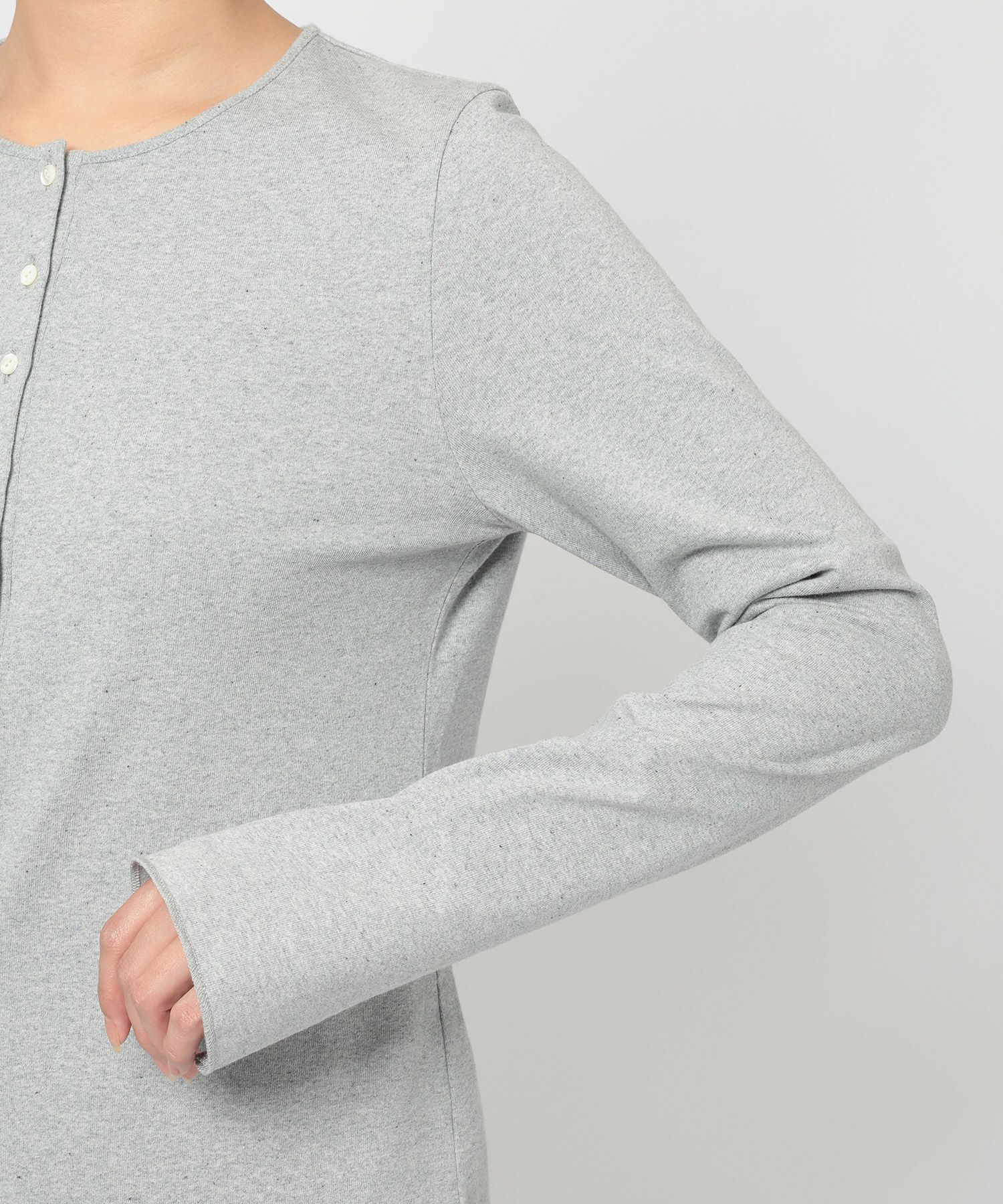 BABYLONE「デニム天竺ヘンリーネックプルオーバー」|Tシャツ・カットソー|