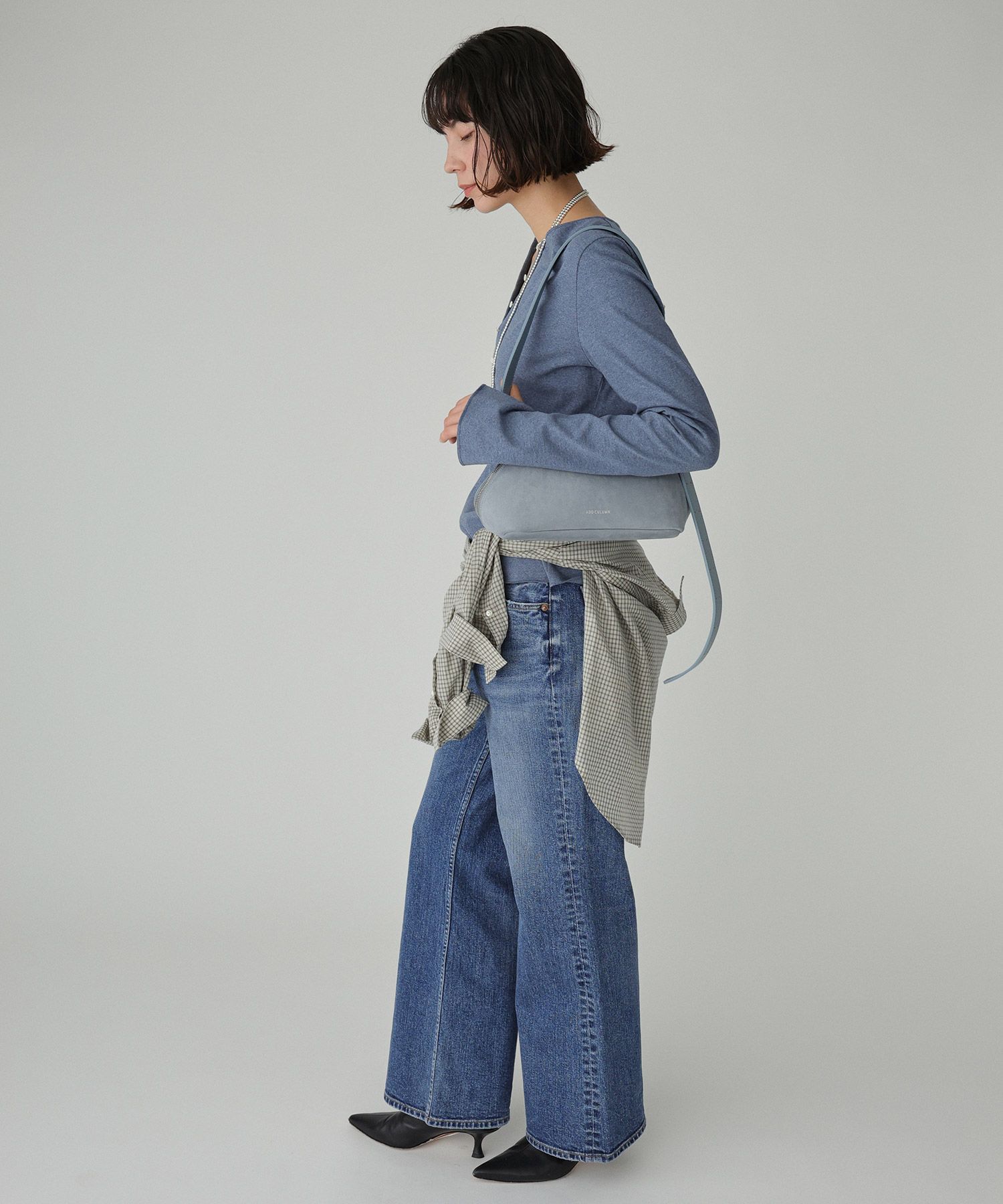 BABYLONE「デニム天竺ヘンリーネックプルオーバー」|Tシャツ・カットソー|