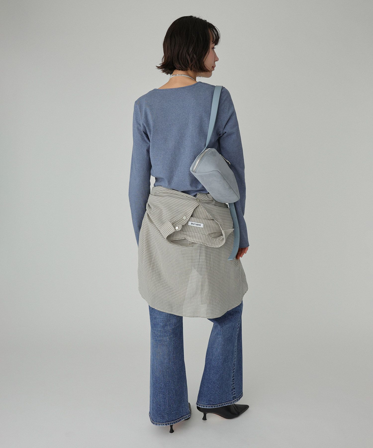 BABYLONE「デニム天竺ヘンリーネックプルオーバー」|Tシャツ・カットソー|