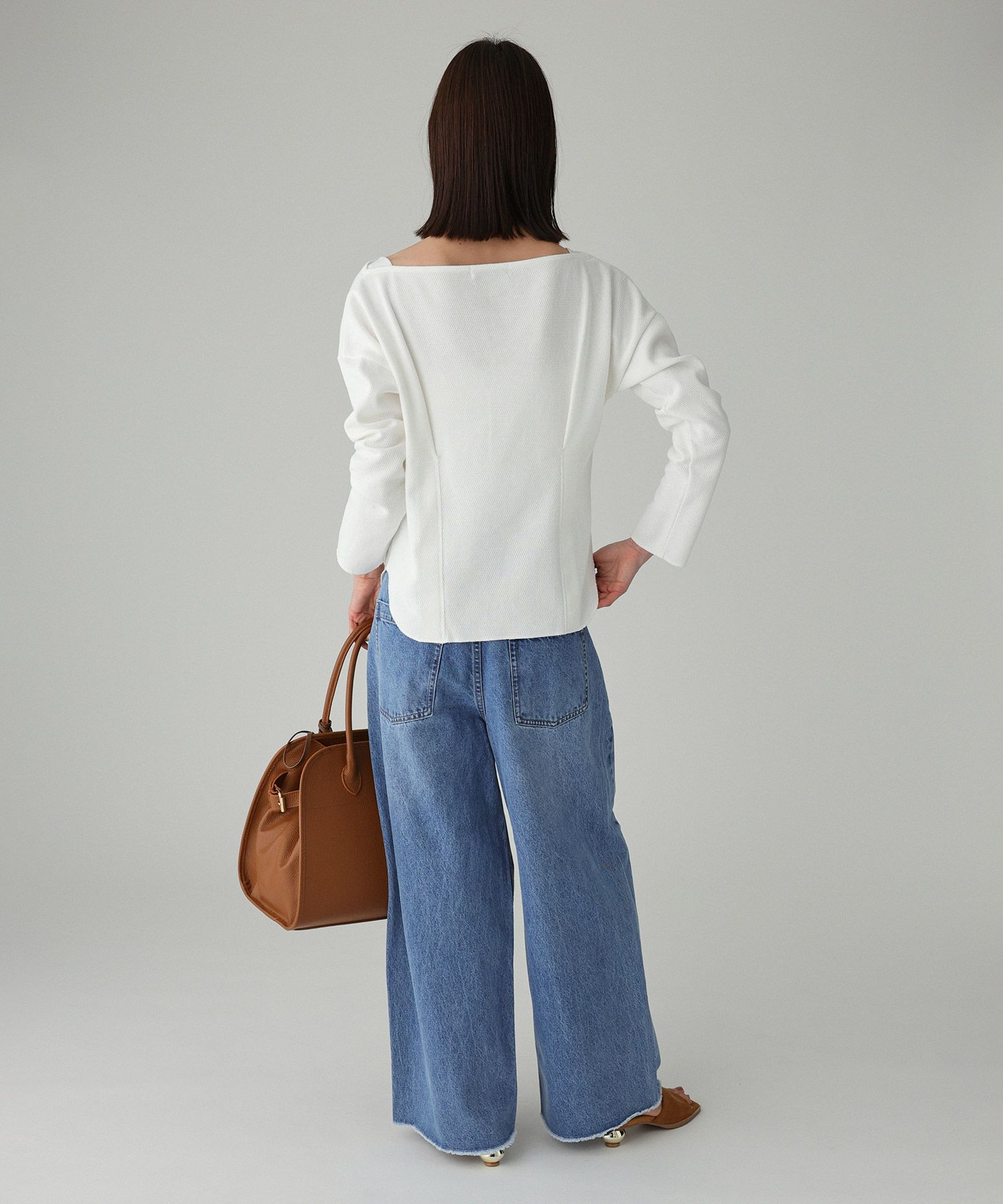 BABYLONE「コットンハニカムプルオーバー」|Tシャツ・カットソー|