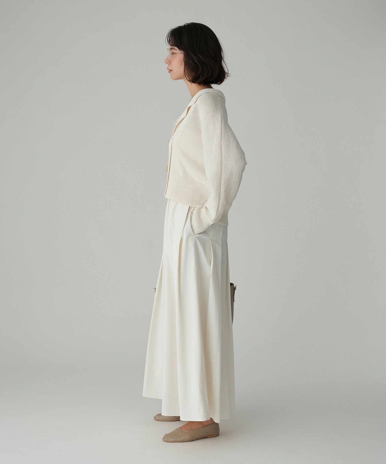 BABYLONE「【多機能素材】ナイロンタフタスカート」|スカート|