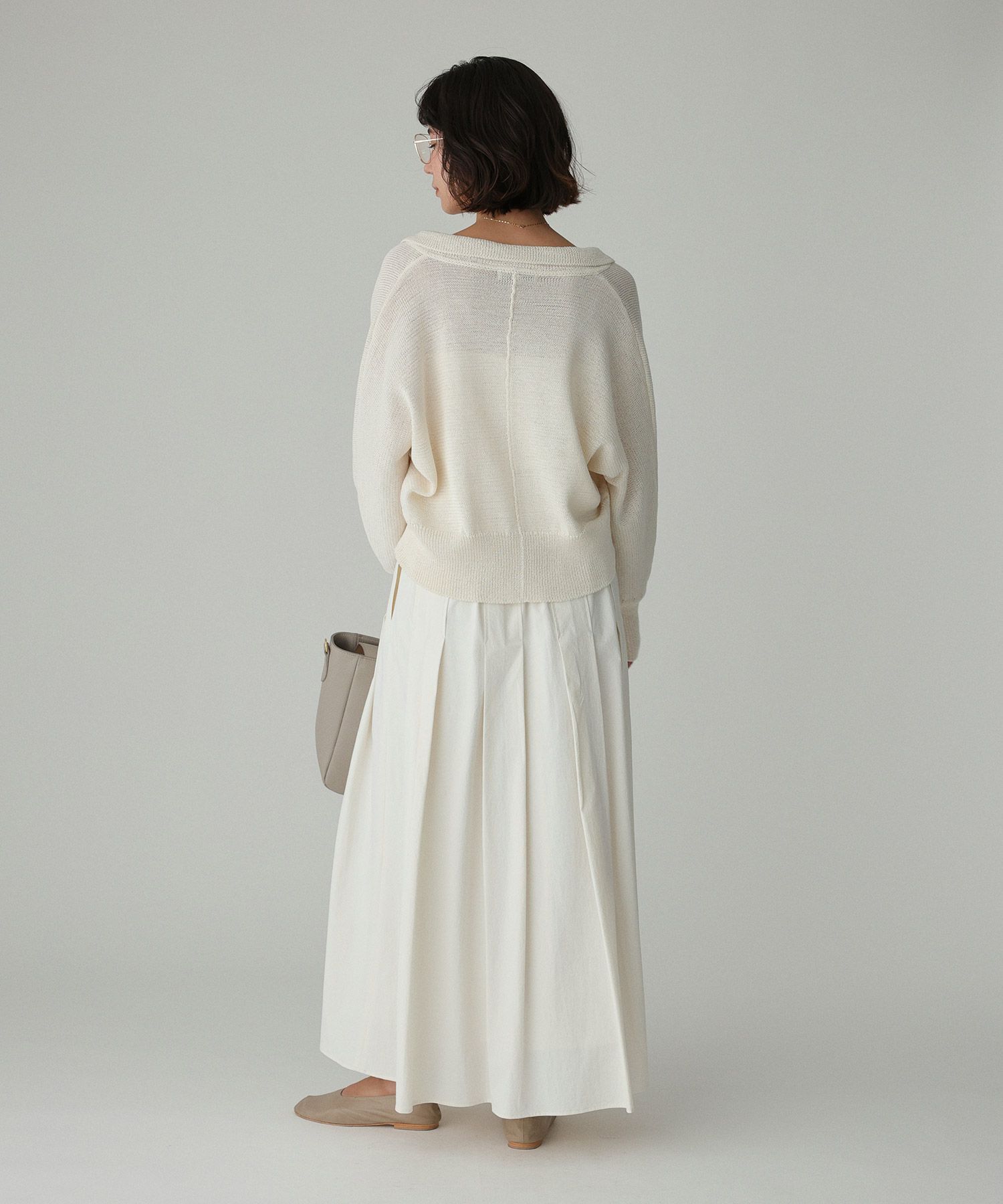 BABYLONE「【多機能素材】ナイロンタフタスカート」|スカート|