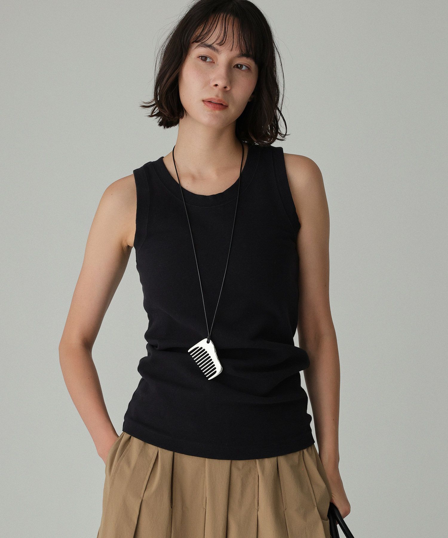 BABYLONE「フライスタンク」|タンクトップ|ﾌﾞﾗｯｸ