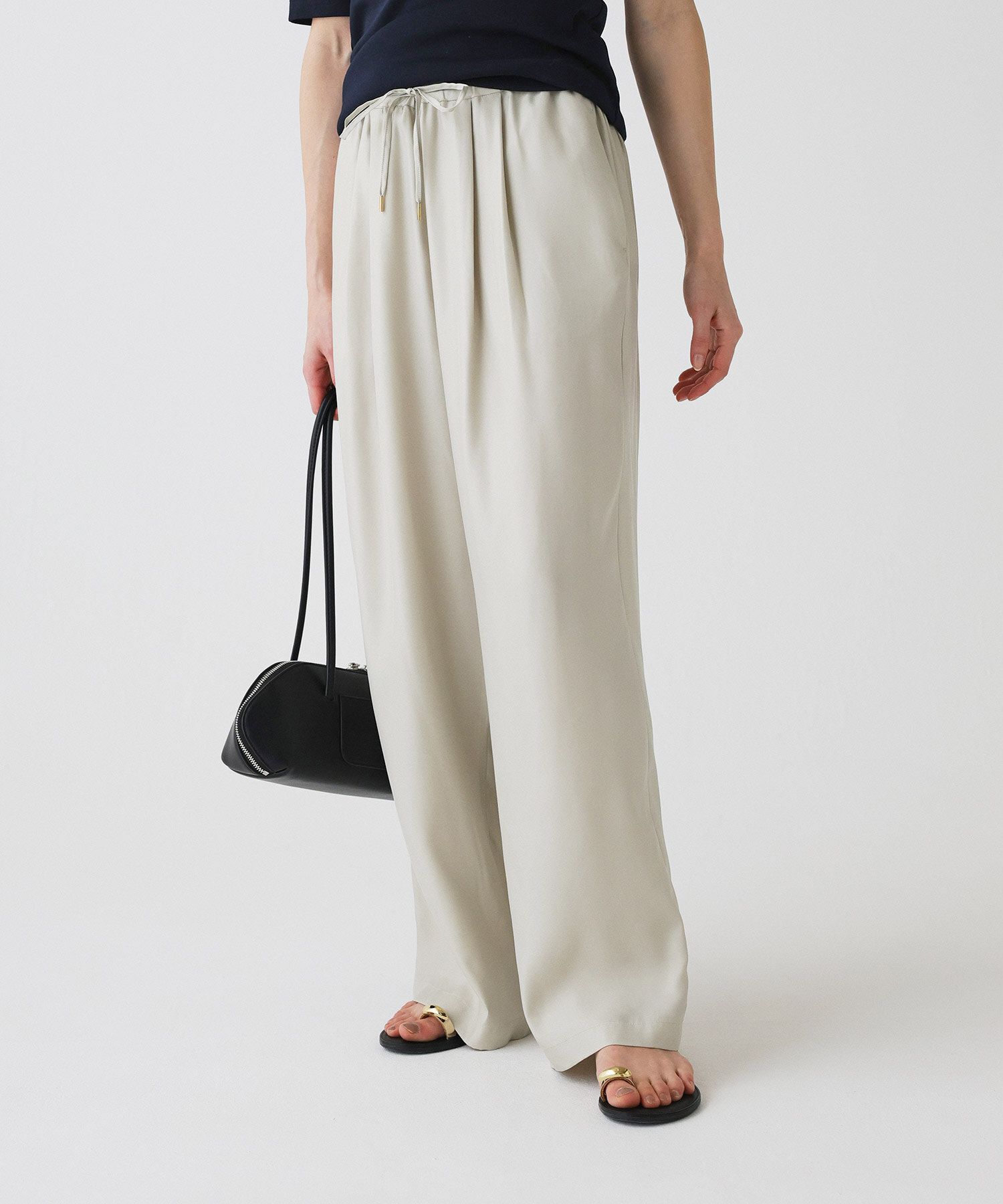 BABYLONE「イージースラックスパンツ/ ハンドウォッシャブル」|スラックス|