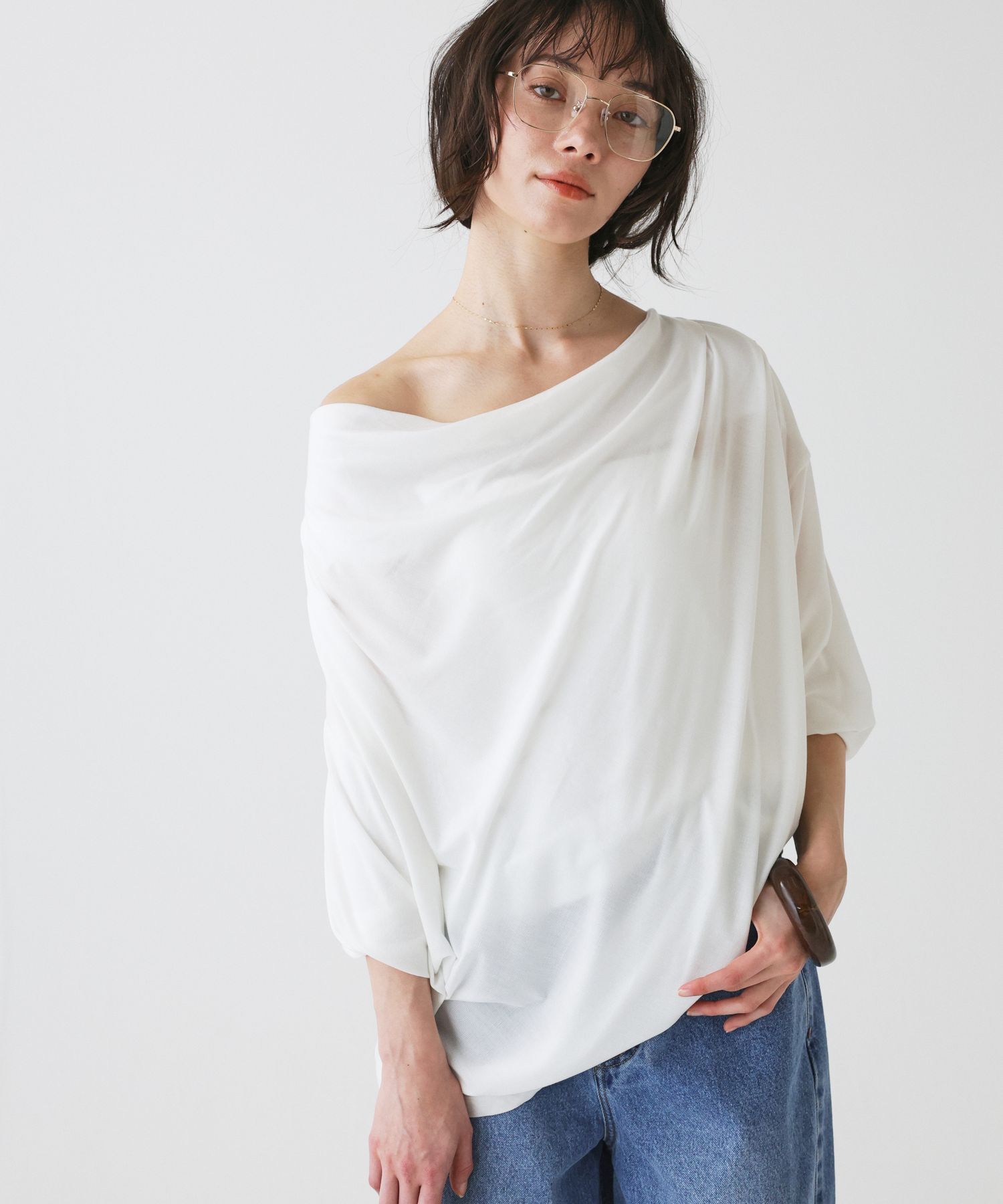  「【onit】＜別注＞ドレーププルオーバー」|Tシャツ・カットソー|オフホワイト