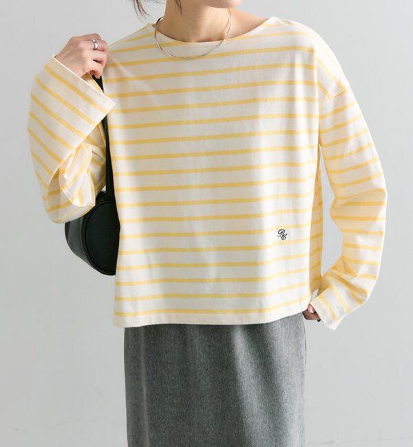  「ボーダーショートカットソー」|Tシャツ・カットソー|